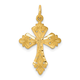 10k Yellow Gold Cross Charm 10C67