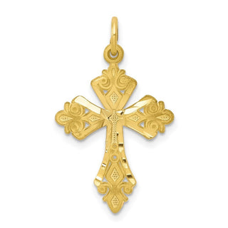 10k Yellow Gold Cross Charm 10C67