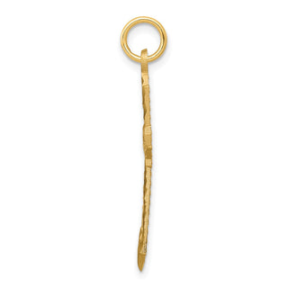 10k Yellow Gold Cross Charm 10C68
