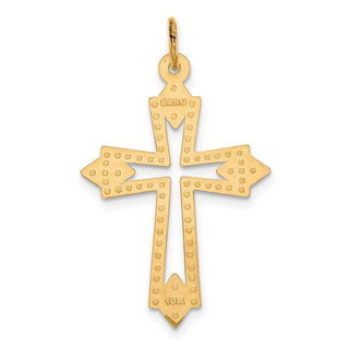 10k Yellow Gold Cross Charm 10C68