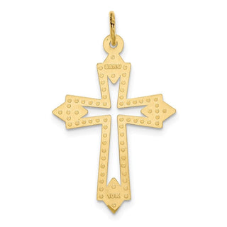 10k Yellow Gold Cross Charm 10C68