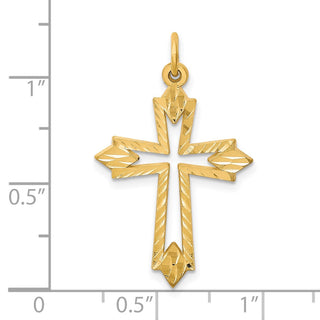 10k Yellow Gold Cross Charm 10C68