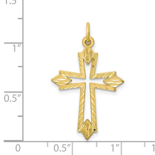 10k Yellow Gold Cross Charm 10C68