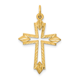 10k Yellow Gold Cross Charm 10C68