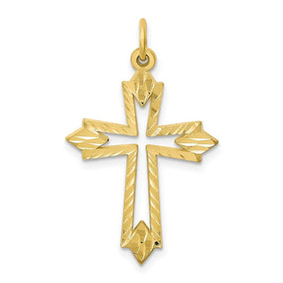 10k Yellow Gold Cross Charm 10C68