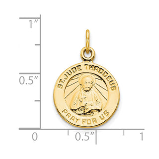 10k Yellow Gold St. Jude Medal Charm