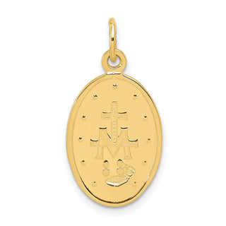 10k Yellow Gold Miraculous Medal Charm