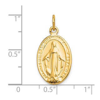 10k Yellow Gold Miraculous Medal Charm