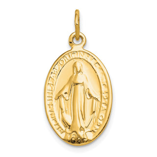 10k Yellow Gold Miraculous Medal Charm