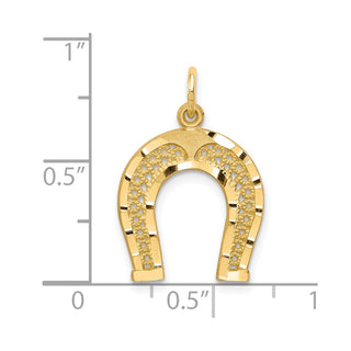 10k Yellow Gold Horseshoe Charm