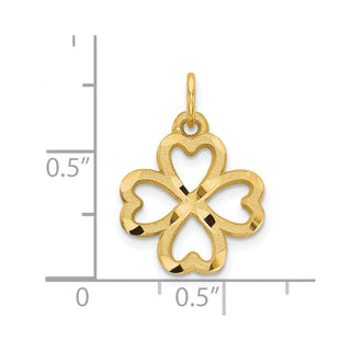 10k Yellow Gold 4-Leaf Clover Charm 10C719