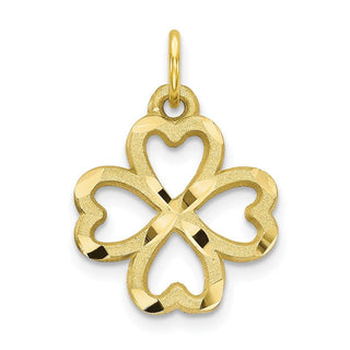 10k Yellow Gold 4-Leaf Clover Charm 10C719