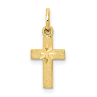 10k Yellow Gold Cross Charm 10C74