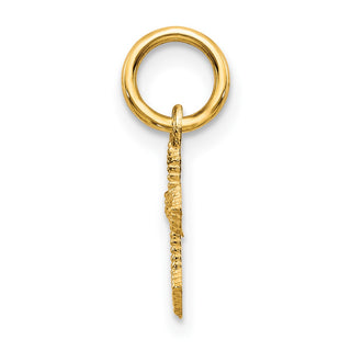 10k Yellow Gold Cross Charm 10C75
