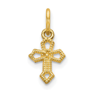 10k Yellow Gold Cross Charm 10C75