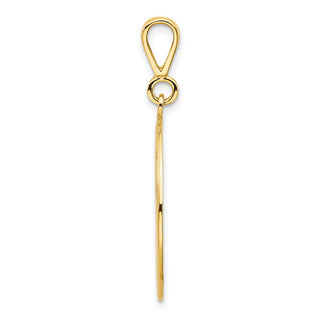 10k Yellow Gold Solid Masonic Symbol Pendant