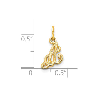 10k Yellow Gold Initial A Charm 10C763A