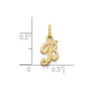 10k Yellow Gold Initial B Charm 10C763B