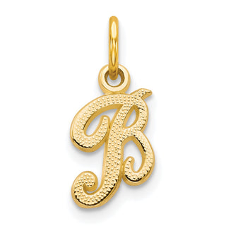 10k Yellow Gold Initial B Charm 10C763B