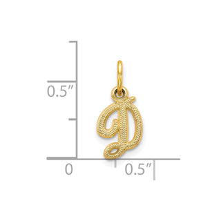 10k Yellow Gold Initial D Charm 10C763D