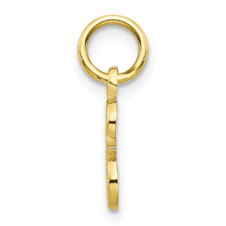 10k Yellow Gold Initial E Charm 10C763E