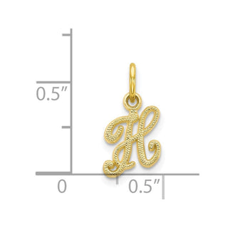 10k Yellow Gold Initial H Charm 10C763H