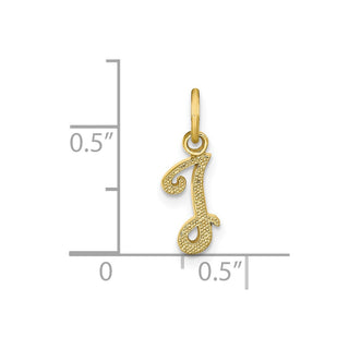10K Yellow Gold Initial I Charm 10C763I