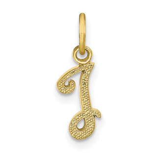 10K Yellow Gold Initial I Charm 10C763I