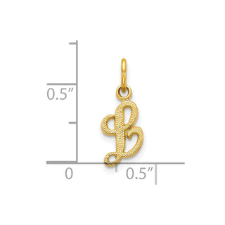 10k Yellow Gold Initial L Charm 10C763L