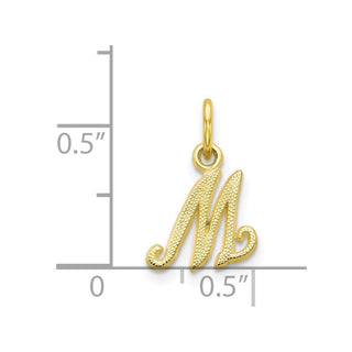 10k Yellow Gold Initial M Charm 10C763M