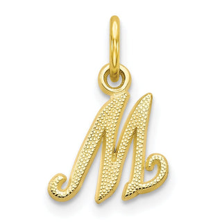 10k Yellow Gold Initial M Charm 10C763M