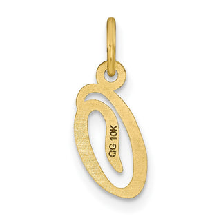 10K Yellow Gold Initial O Charm 10C763O