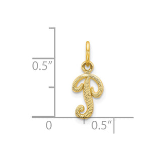 10k Yellow Gold Initial P Charm 10C763P