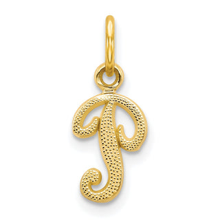 10k Yellow Gold Initial P Charm 10C763P