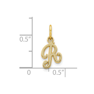 10k Yellow Gold Initial R Charm 10C763R