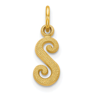 10k Yellow Gold Initial S Charm 10C763S