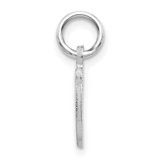10k White Gold Initial G Charm