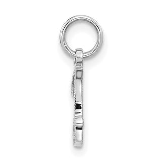 10k White Gold Initial I Charm 10C763WI