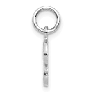 10k White Gold Initial P Charm