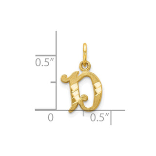 10k Yellow Gold Initial D Charm 10C764D