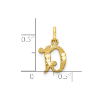 10k Yellow Gold Initial D Charm 10C764D