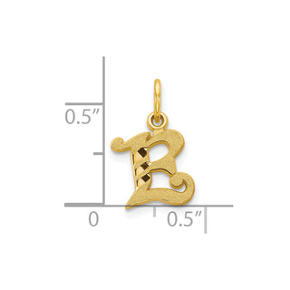 10k Yellow Gold Initial E Charm 10C764E