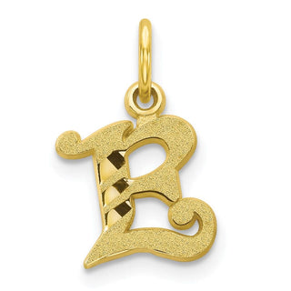10k Yellow Gold Initial E Charm 10C764E