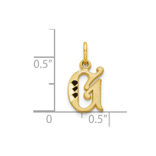 10k Yellow Gold Initial G Charm 10C764G