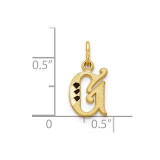 10k Yellow Gold Initial G Charm 10C764G