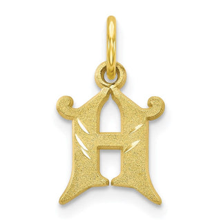 10k Yellow Gold Initial H Charm 10C764H