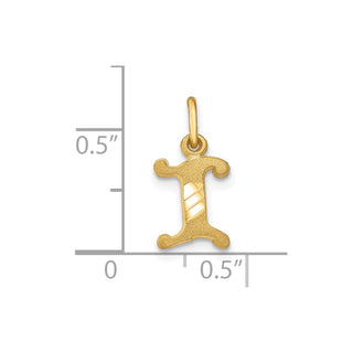 10k Yellow Gold Initial I Charm 10C764I
