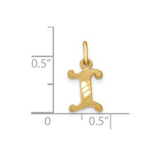 10k Yellow Gold Initial I Charm 10C764I