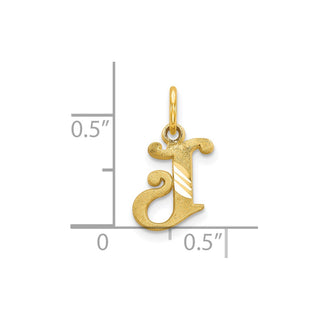10k Yellow Gold Initial J Charm 10C764J