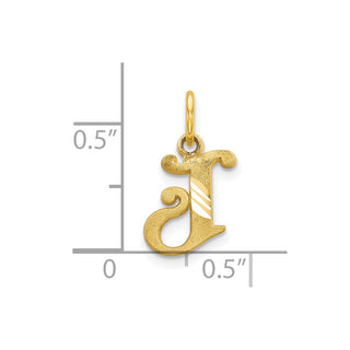 10k Yellow Gold Initial J Charm 10C764J